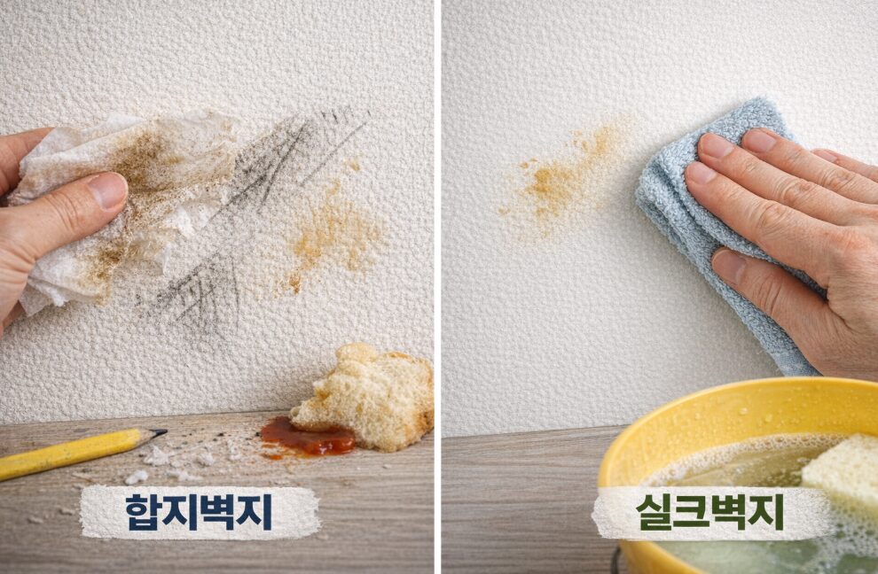 합지벽지 실크벽지